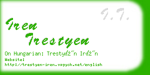 iren trestyen business card